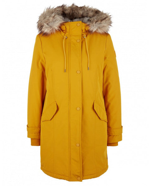 S.Oliver Women's Yellow Mustard Hooded Jacket|S.Oliver In Lebanon