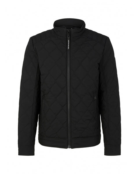 Tom Tailor Men's Black Stand Up Collar Jacket|Tom Tailor In Lebanon