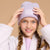 Sinsay Girl's Light Purple Folded Cuff Ribbed Beanie