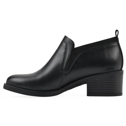 White Mountain Women's Culvert Ankle Booties (Black Smooth) - Size 8.0 M