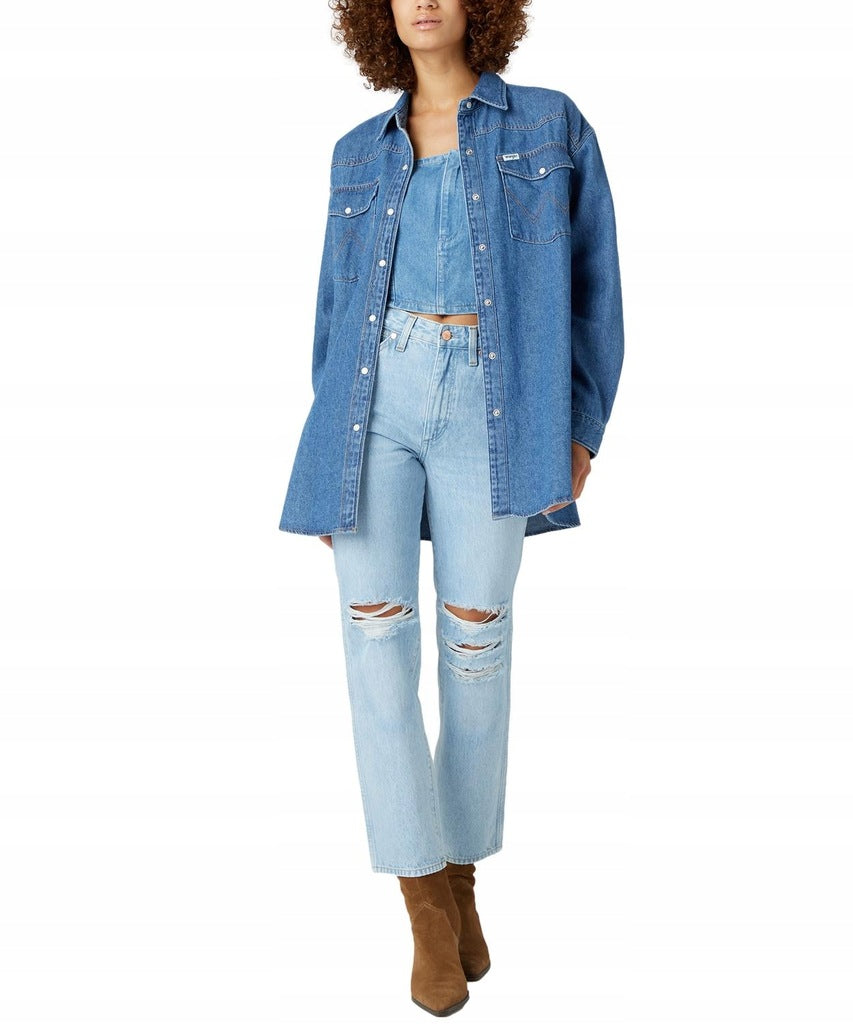 Wrangler Women's Mid Stonewash Jumbo Shirt |Wrangler In Lebanon