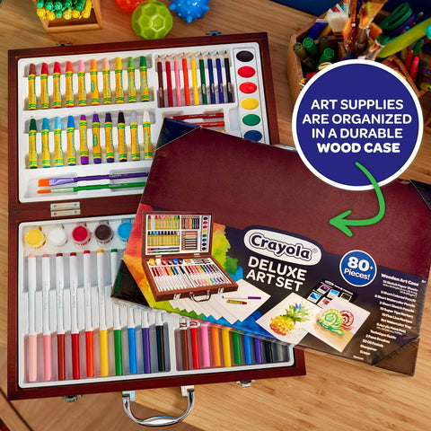 Crayola Wooden Art Set, 80+ Pcs, Arts and Crafts for Kids | Crayola In Lebanon