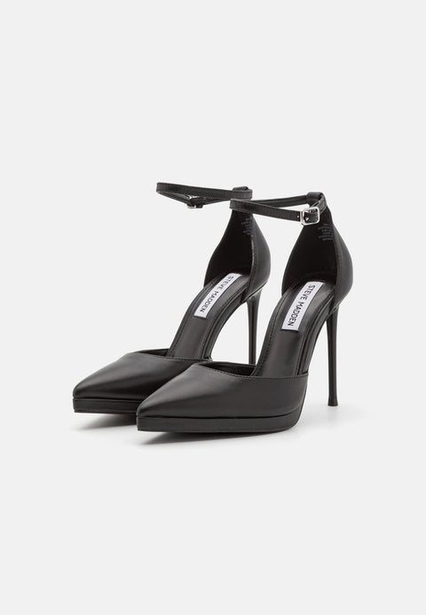 Steve Madden Women's Black Leather Volt Heels |  Steve Madden in Lebanon