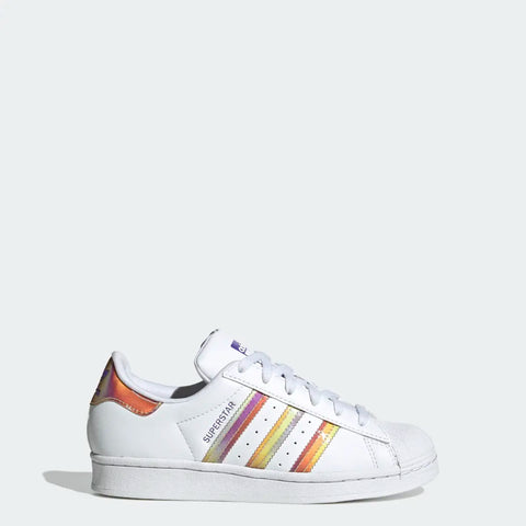 Adidas Women's White & Gold Superstar J Sneakers |Adidas In Lebanon