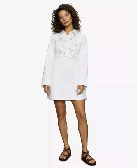 Sanctuary Women's White Lace Yoke Insert Dress | Sanctuary In Lebanon