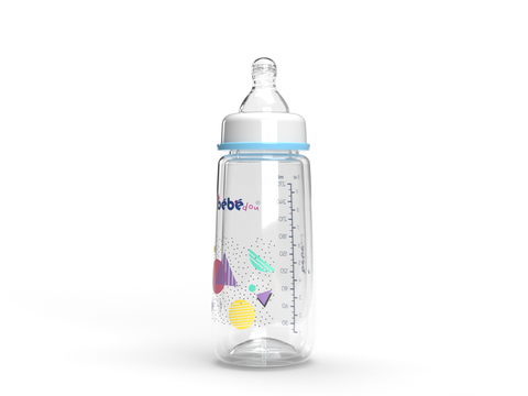 Bebedou Standard Neck Feeding Bottle (No Handles) 270ml 3m+ (BBd1135) | Bebedou In Lebanon