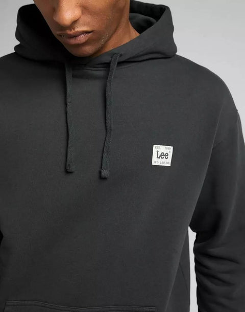 Lee Men's Washed Black Core Loose Hoodie | Lee In Lebanon