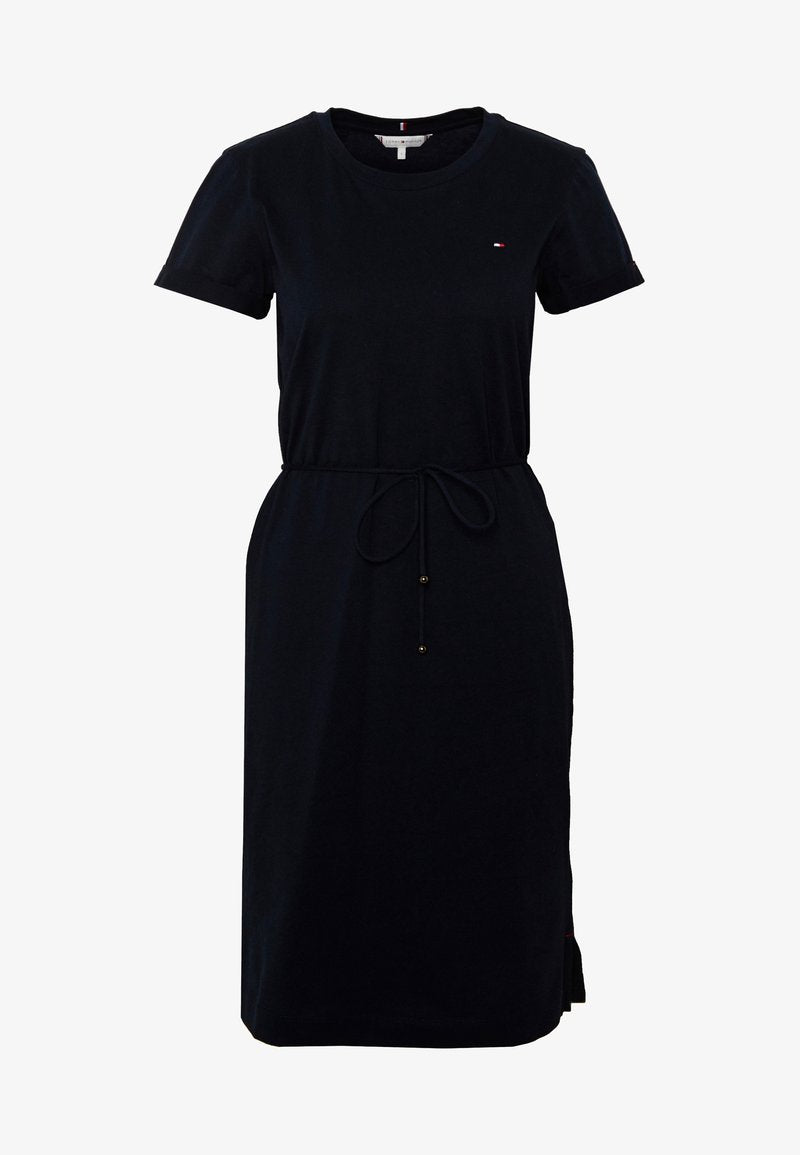 Black dress on a white background