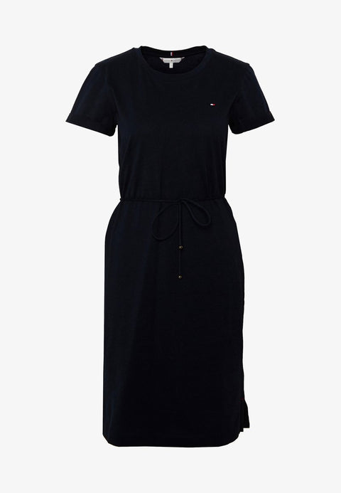 Black dress on a white background