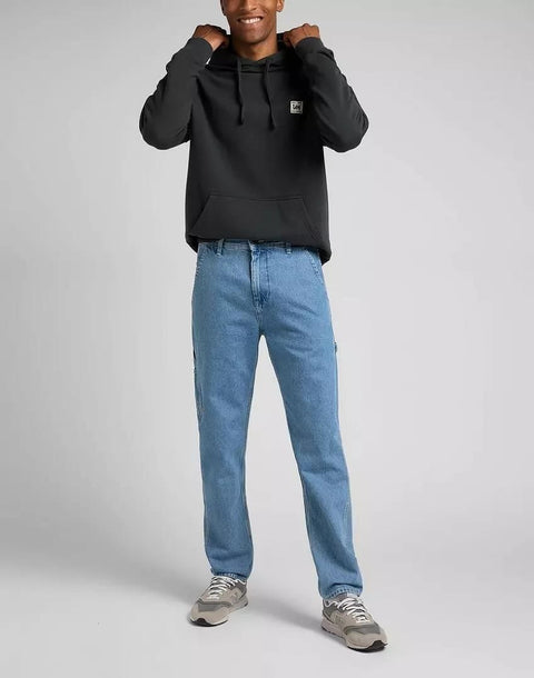 Lee Men's Washed Black Core Loose Hoodie | Lee In Lebanon