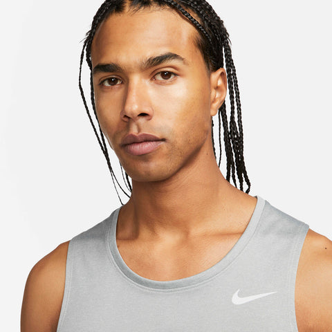 Nike Miler Men's Light Gray Dri-FIT Running Tank Top | Nike In Lebanon