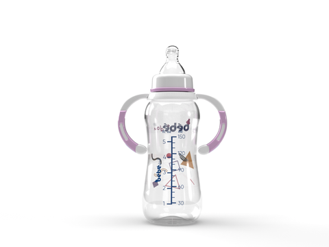 Bebedou Standard Neck Feeding Bottle (with Handles) 150ml 0+ (BBd1132) | Bebedou In Lebanon