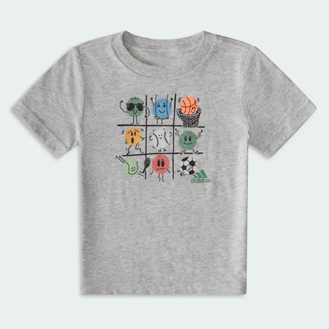 Adidas  Boy's Grey T-Shirt   |Adidas in Lebanon