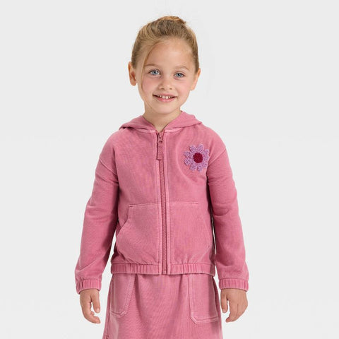 Cat & Jack Girls' Pink Zip-Up Hoodie | Cat & Jack in Lebanon