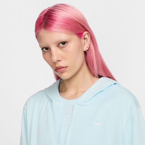 Nike Women's Baby Blue Sportswear Chill Terry Loose Full-Zip French Terry Jacket | Nike In Lebanon