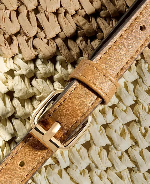 Style & Co Women's Beige Shell Straw Small Crossbody Bag | Style & Co In Lebanon