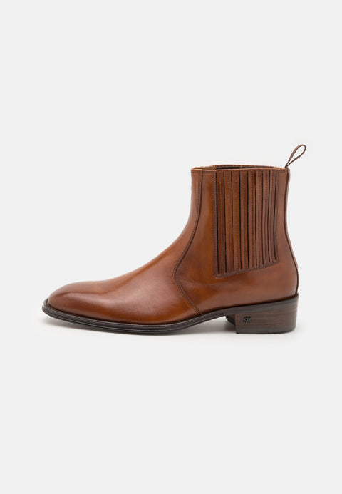 Steve Madden Men's Tan Cowboy/biker ankle boot |Steve Madden in Lebanon