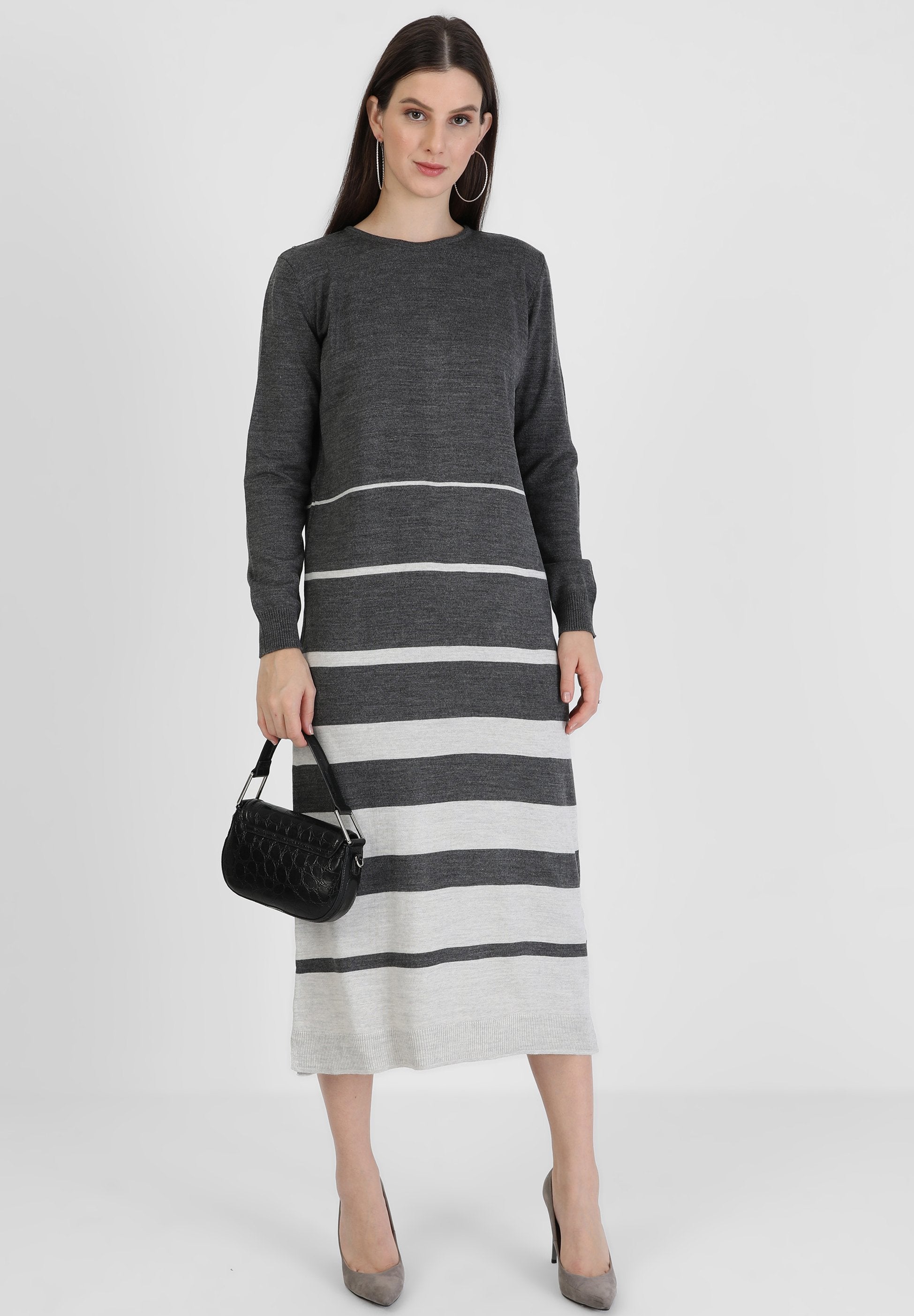 Tavin Women's Grey Jumper Dress | Tavin In Lebanon