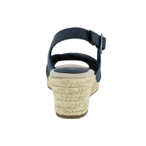 Easy Street Women's Navy Maureen Espadrille Slingback Heeled Sandals |  Easy Street  in Lebanon
