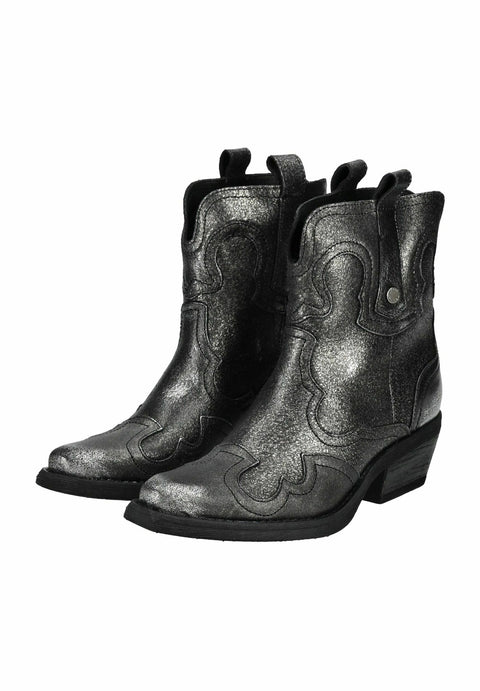 Steve Madden Women's Silver Leather Waynoa Platform Ankle Boots  | Steve Madden in Lebanon
