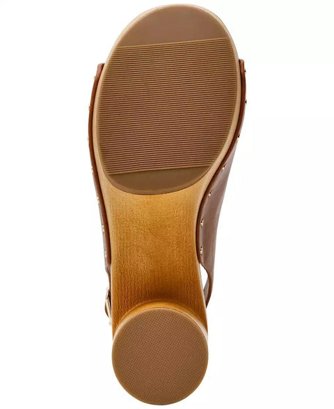 Wild Pair Women's Brown Evelyynn Studded Sandals | Wild Pair In Lebanon