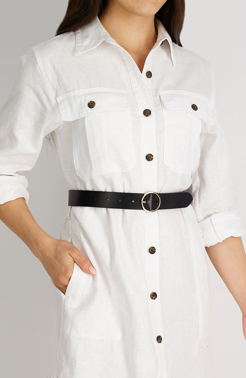 Cole Haan Women's Black/Brown Reversible Leather Belt | Cole Haan In Lebanon