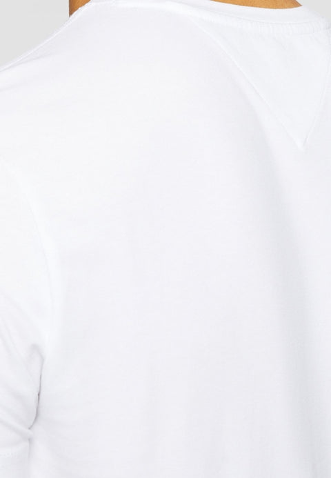 Tommy Hilfiger Men's White Logo Embroidery Classic T-Shirt | Tommy Hilfiger In Lebanon