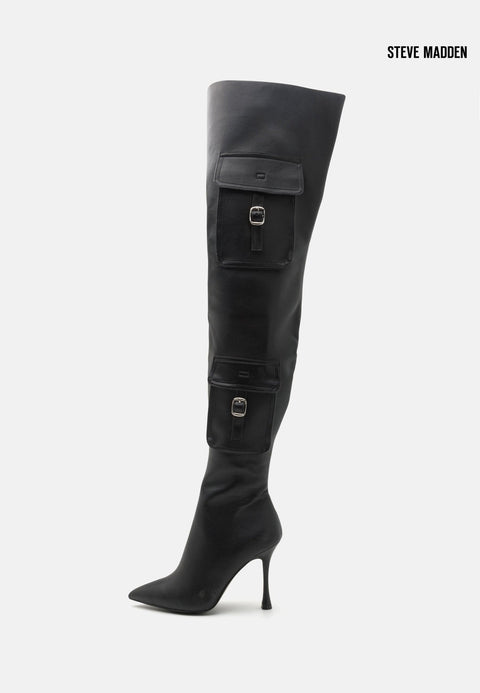 Steve Madden Women's Black Brittany Knee Heeled Boots |Steve Madden in Lebanon