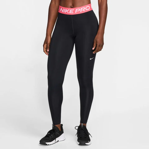 Nike Pro Women's Black Mid-Rise Mesh-Panelled Leggings | Nike Pro In Lebanon