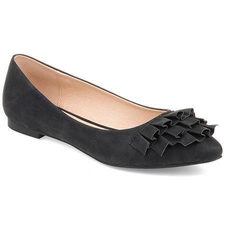 Journee Women's Judy Flat Shoes (Black) - Size 8.5 M