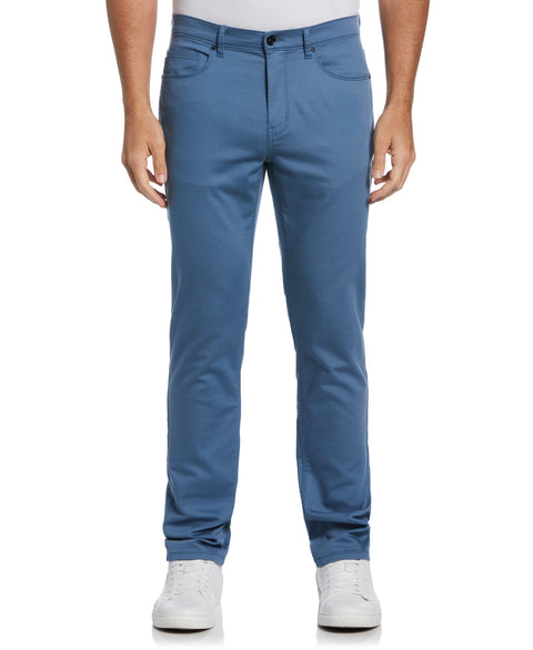 Perry Ellis  Portfolio Men's Blue Mirage Tall Slim Fit Anywhere Five Pocket Pant |  Perry Ellis  Portfolio in Lebanon