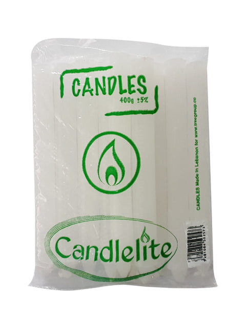 Candlelite White Candles 400g | Candlelite In Lebanon