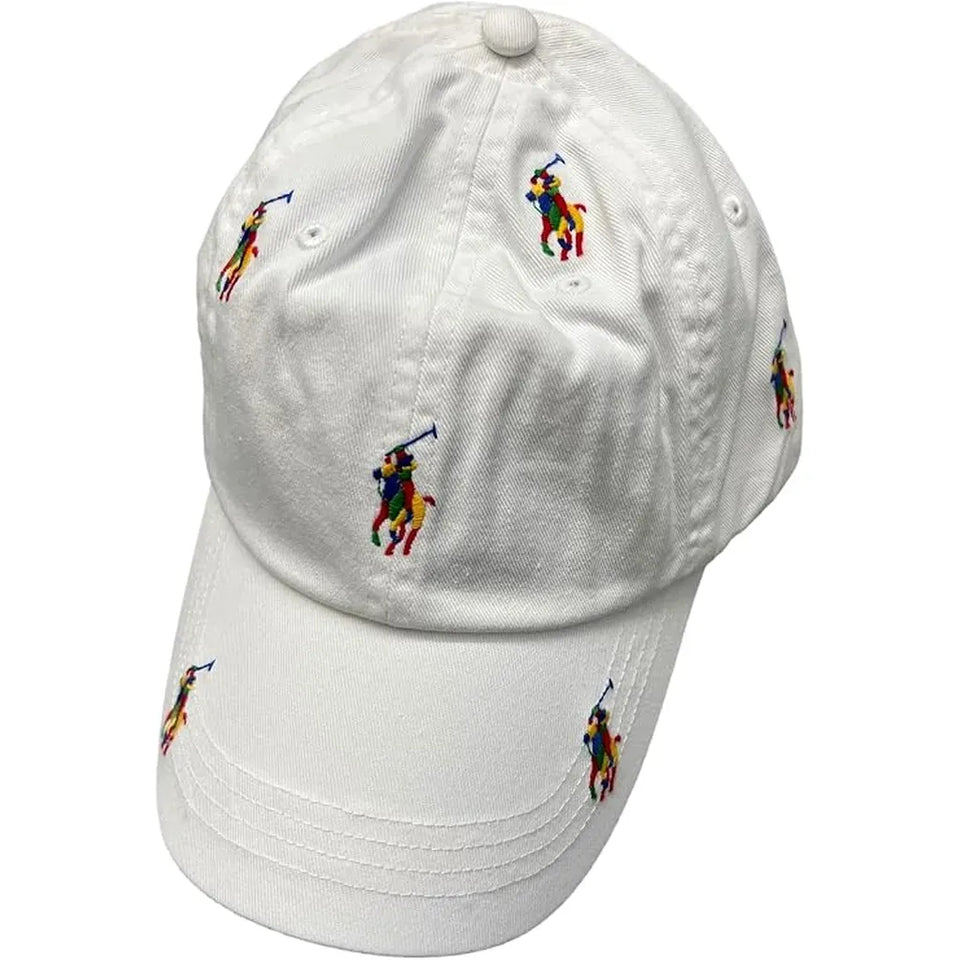 Polo Ralph Lauren Men's White Cotton Chino Ball Hat