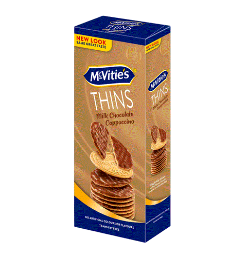 McVitie's Thins Milk Chocolate Cappuccino Biscuits 150g | McVitie's In Lebanon