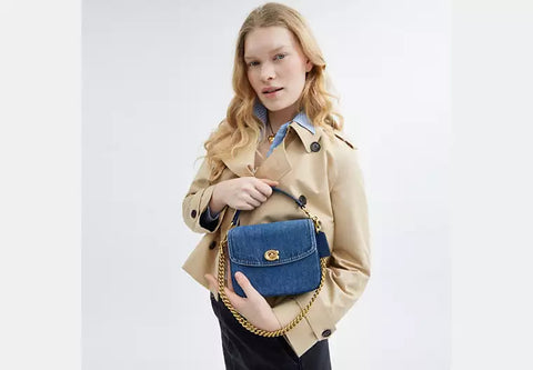 Coach Women's Blue Denim Cassie Mini Crossbody Bag | Coach  In Lebanon