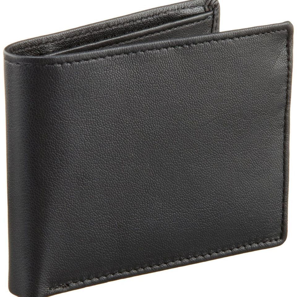 Perry Ellis Mens Black Gramercy Slimfold Wallet
