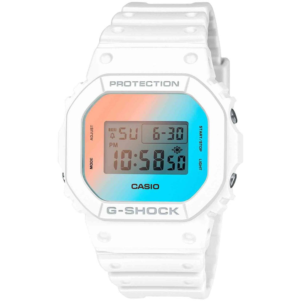Casio Mens White Beach Time Lapse G-Shock Digital Watch