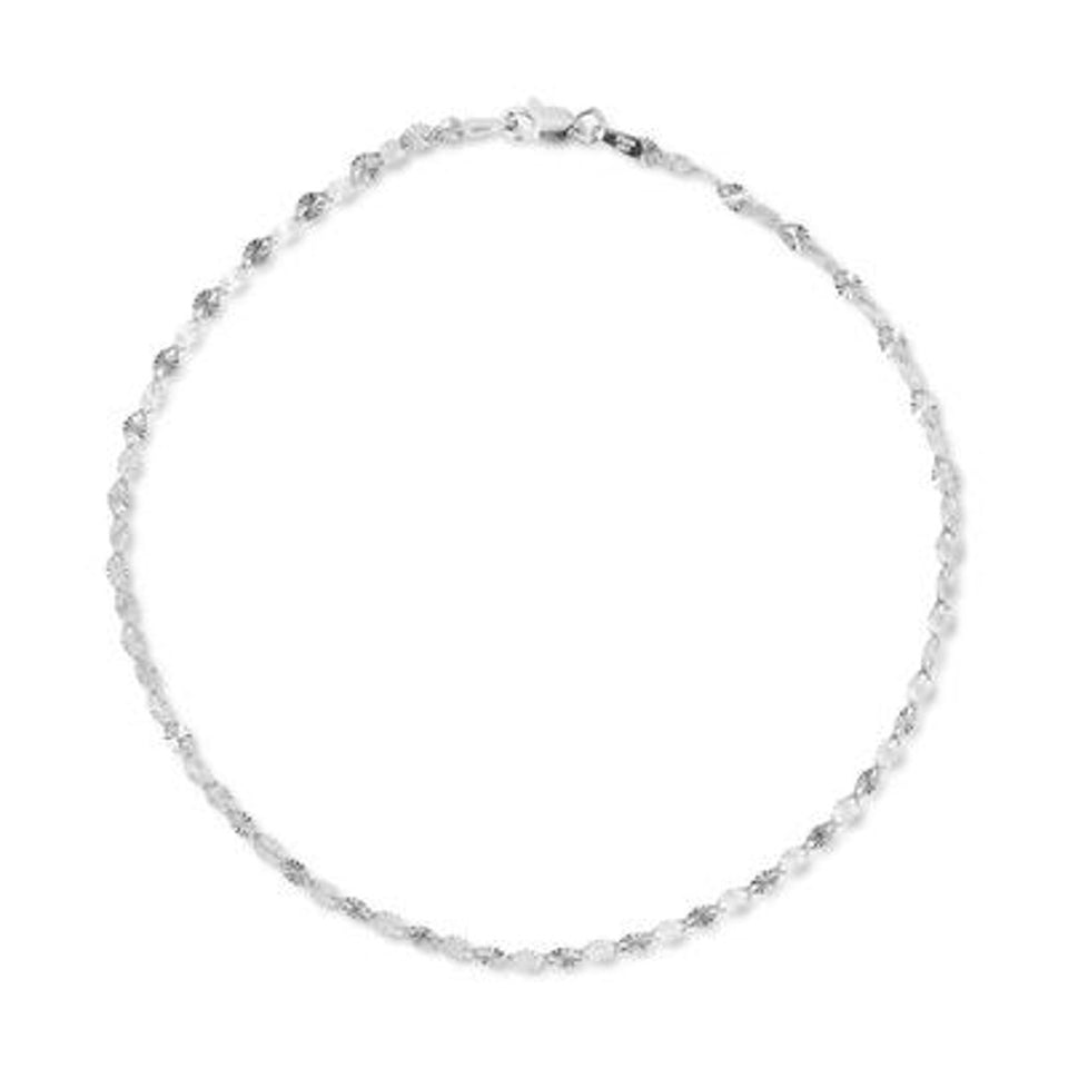 Giani Bernini Womens Silver Textured Disc Anklet