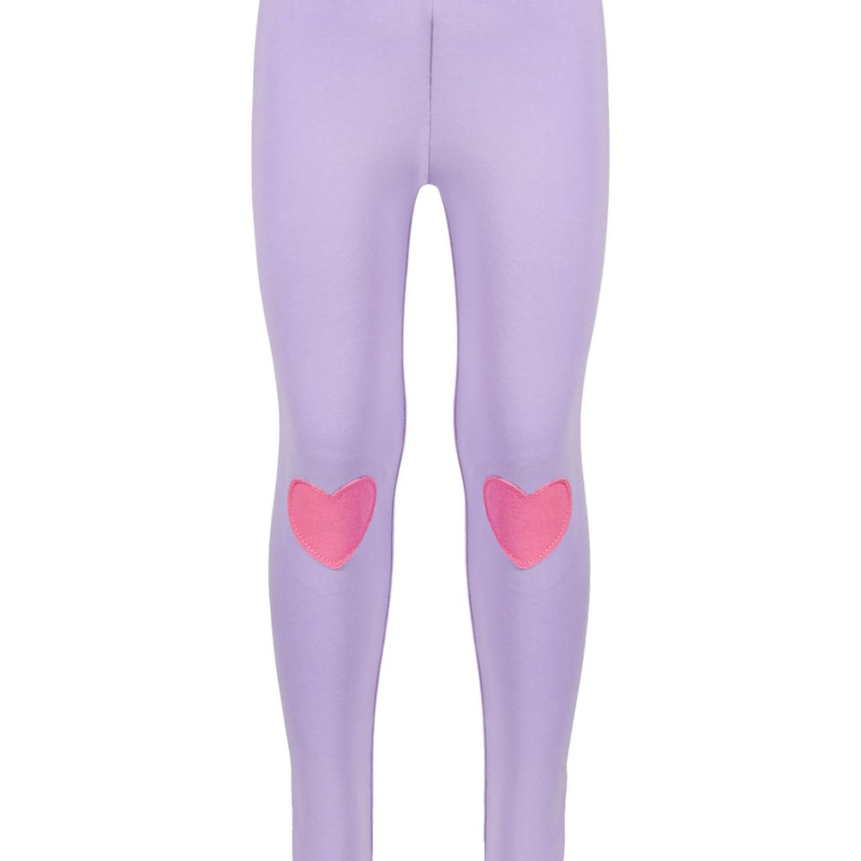 Epic Threads Girl's Purple Roses Heart Leggings
