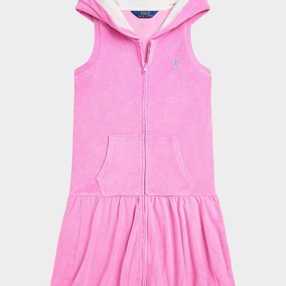 Polo Ralph Lauren Girl's Hooded Drop-Waist Cover-Up Dress