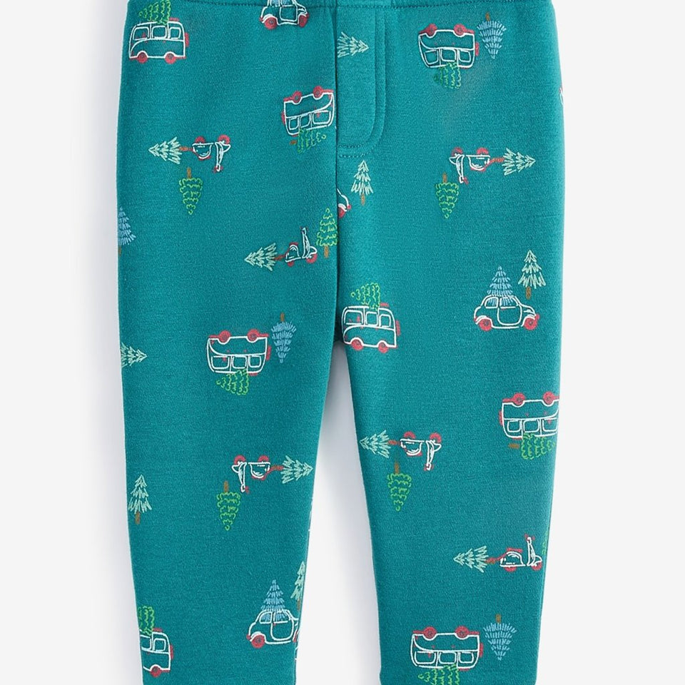 First Impressions Baby Boy's Shaded Spruce Tree Transport Fleece Sweatpants