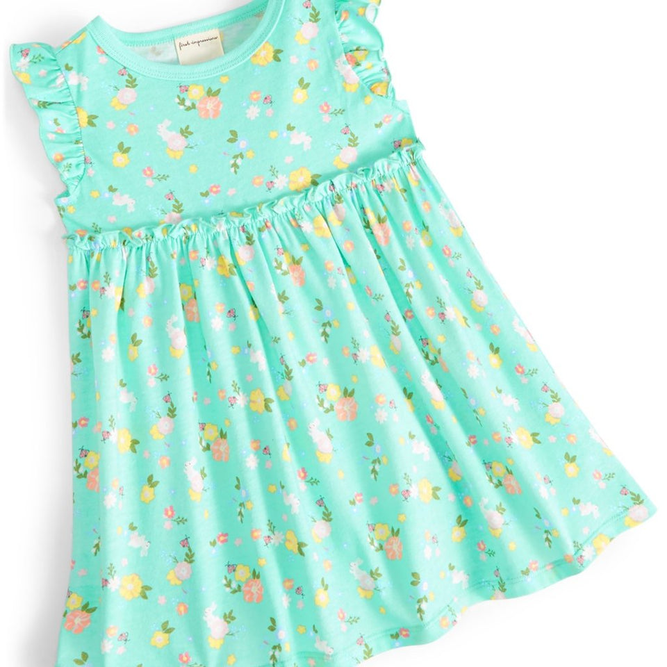 First Impressions Baby Girl's Garden Party Sunshine Floral-Print Knit Dress