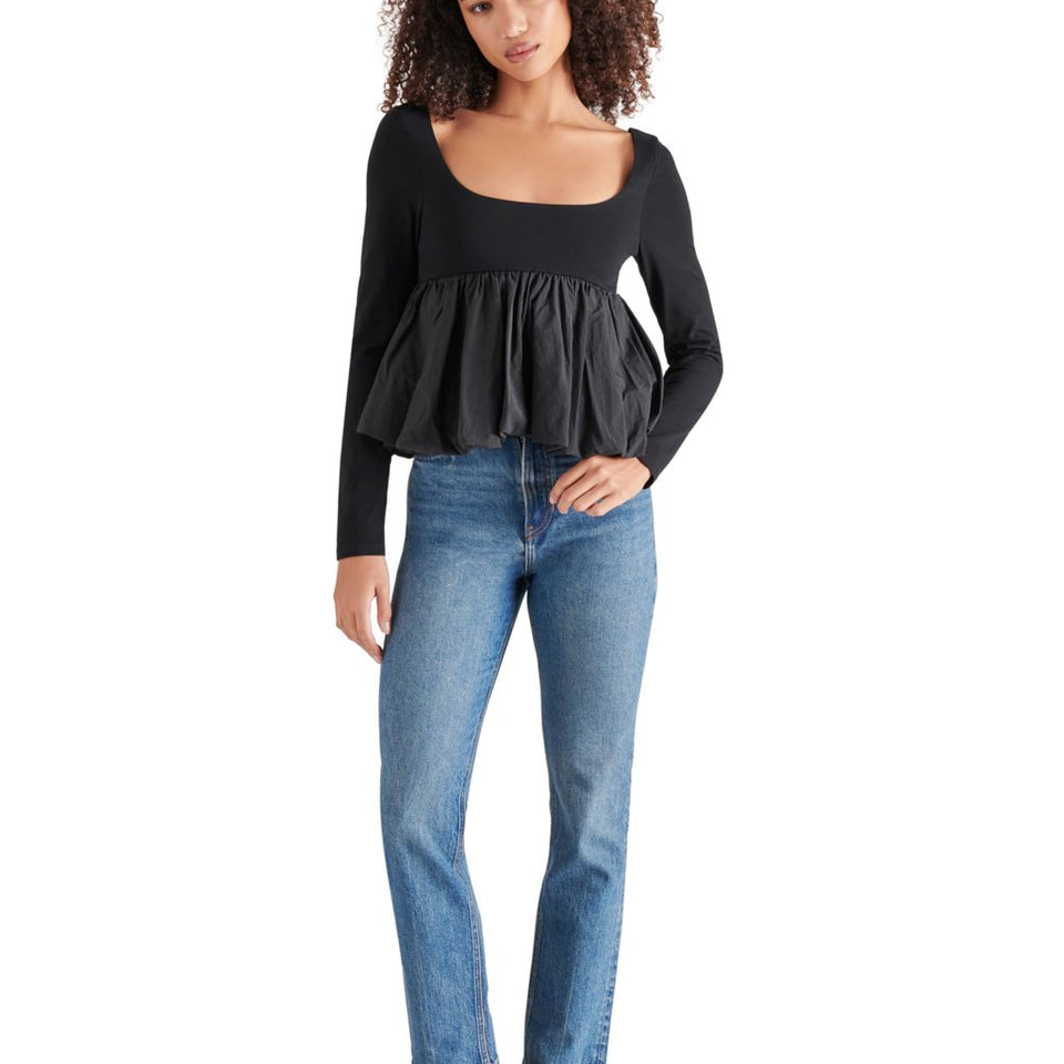 Steve Madden Womens' Black Avielle Blouse