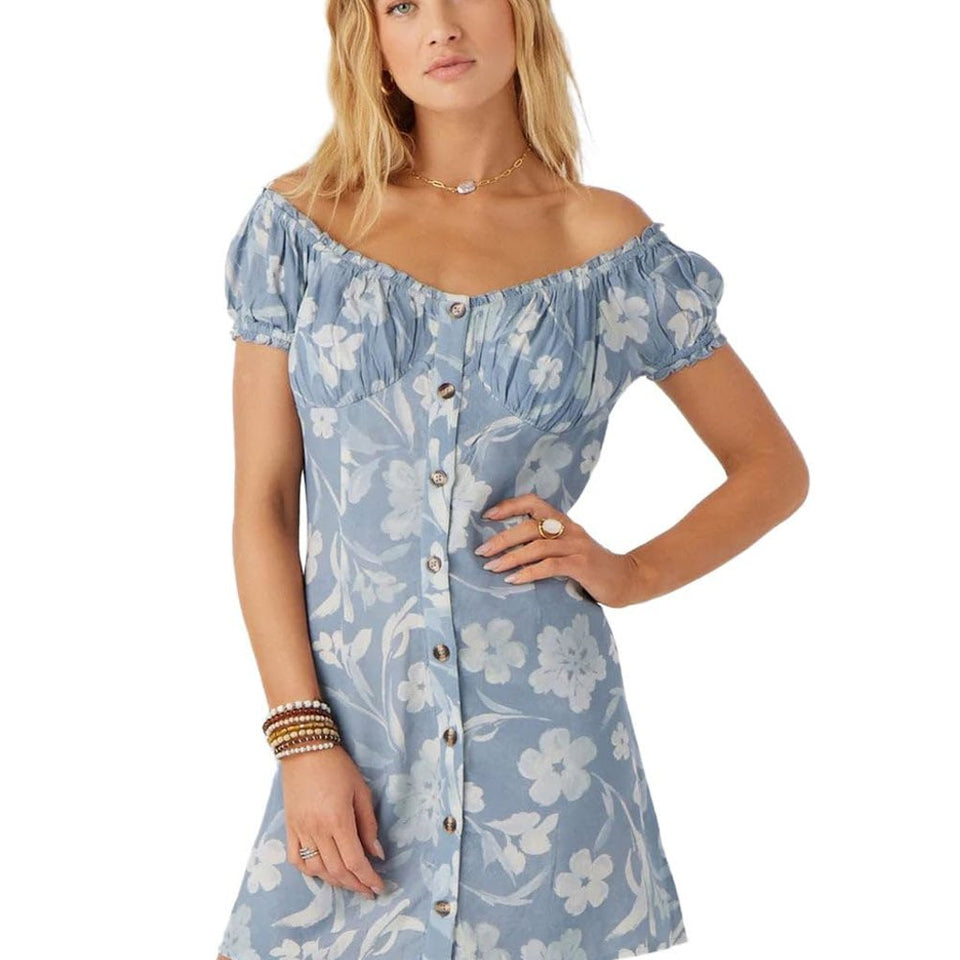 ONeill Women's Blue Ellison Short Dress