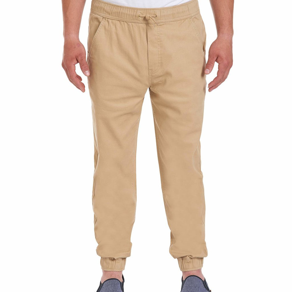 Nautica Men's Khaki Uniform Pull-On Jogger Pants