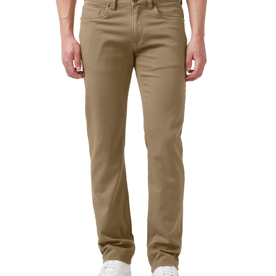 Buffalo David Bitton Men's Dark Beige Straight Six French Terry Knit Pants
