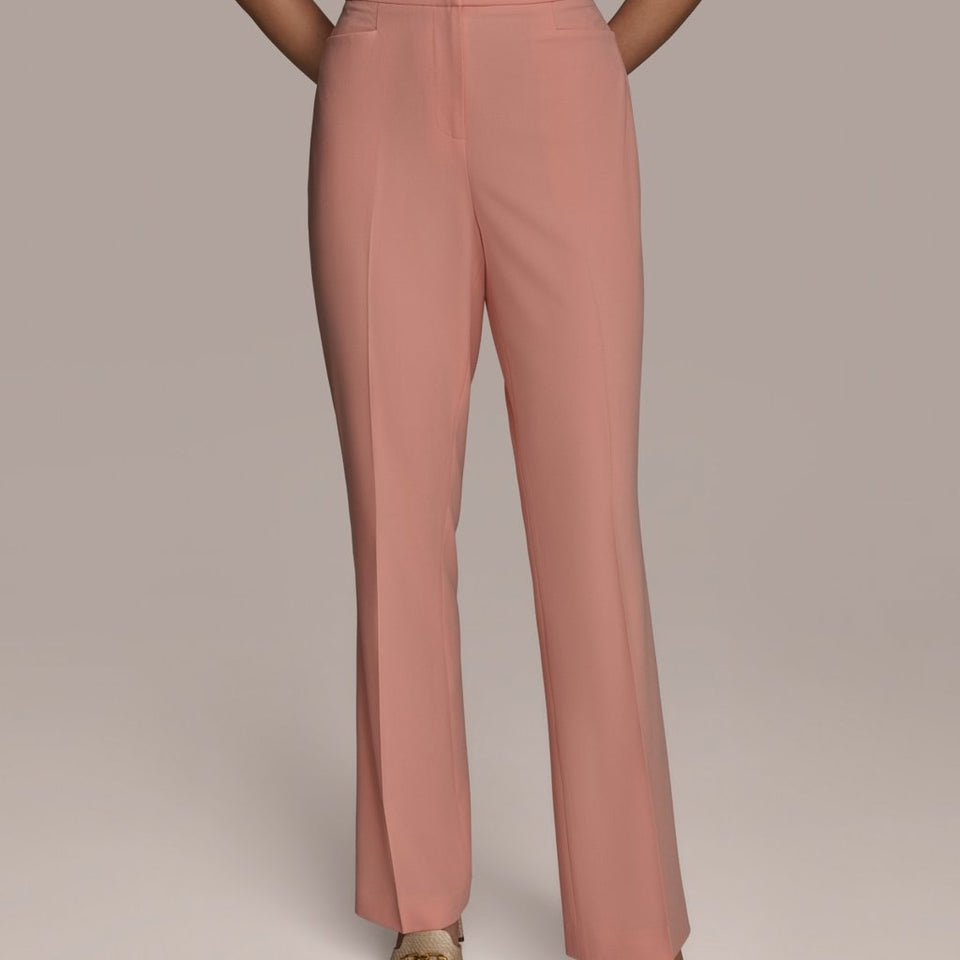 Donna Karan New York Women's Apricot Straight-Leg Trousers