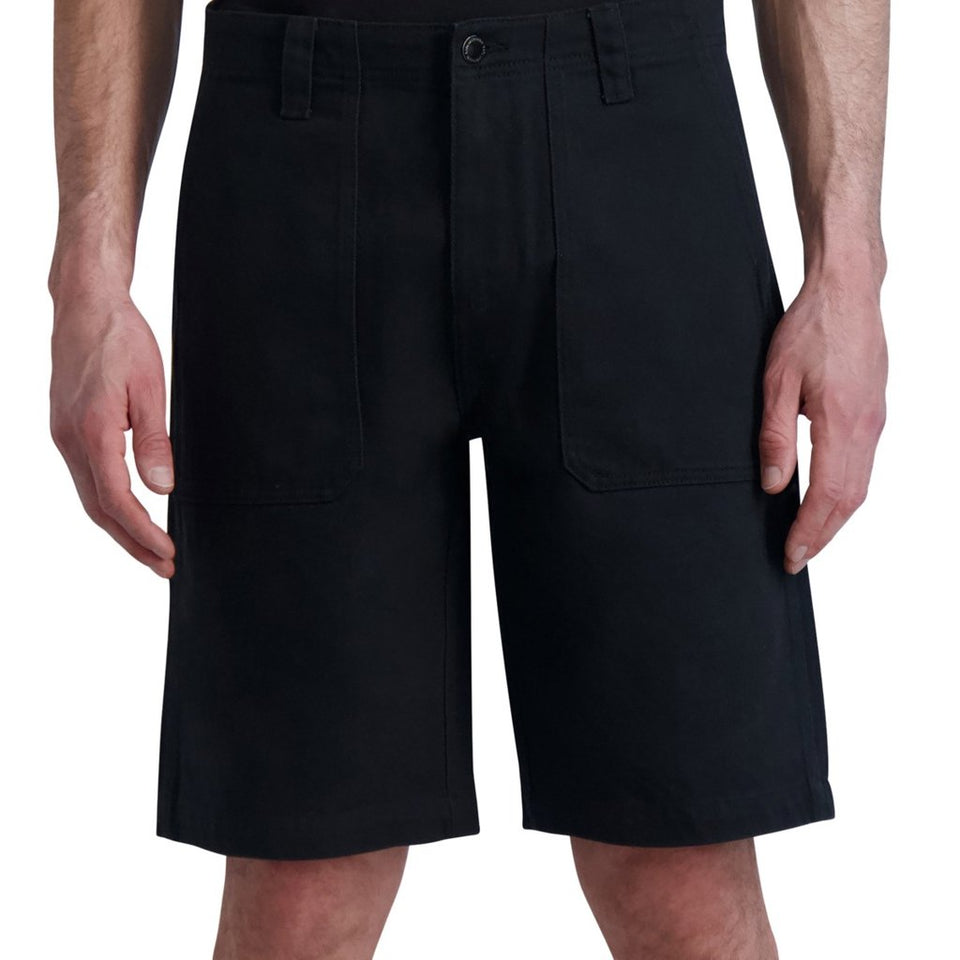 Karl Lagerfeld Paris Men's Black Slim-Fit Carpenter Shorts