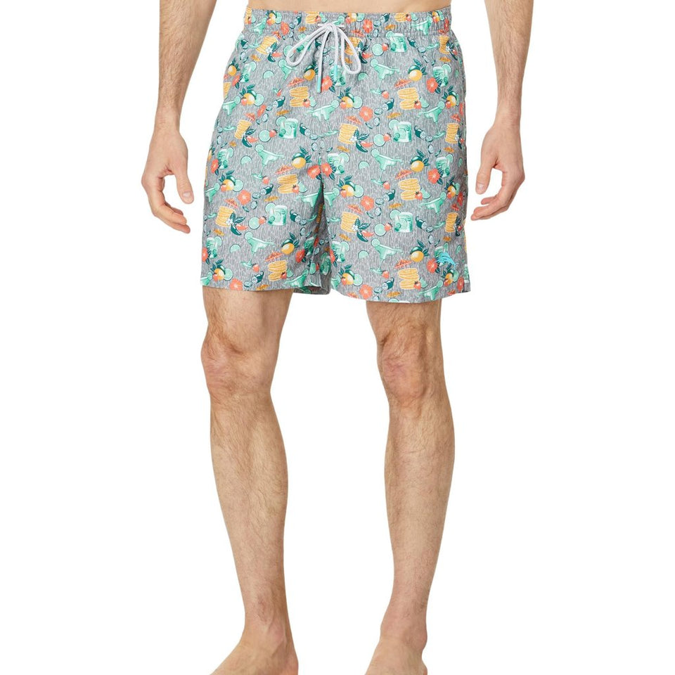 Tommy Bahama Men's Multicolor Concrete Grey Naples Tales of a Cocktail Shorts