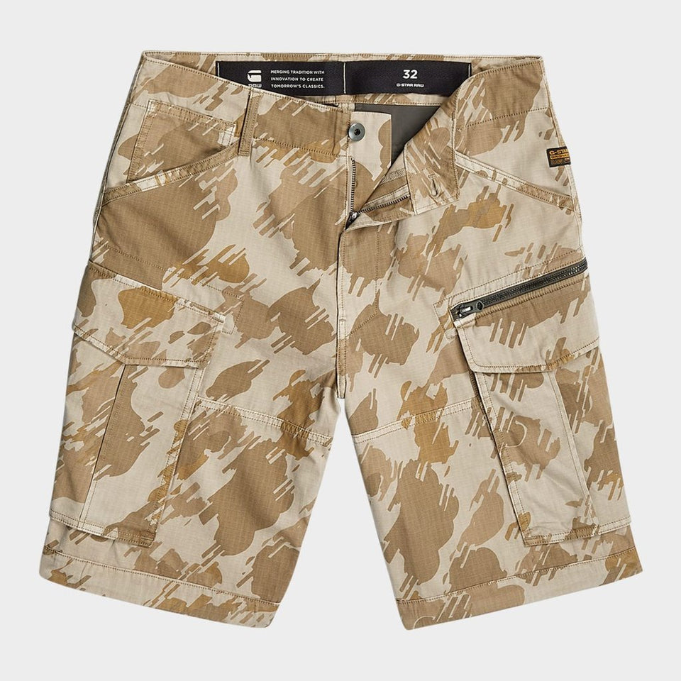 G-STAR RAW Men'svMulticolorGlitch Beach Camo Rovic Cargo Shorts